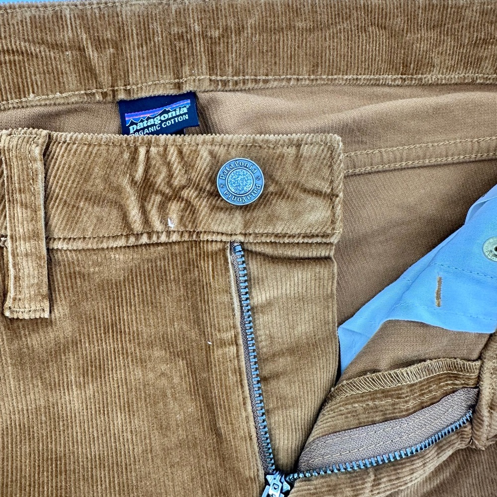 Patagonia Organic Cotton Corduroy Pants | Brown Slim Fit - Picture 5 of 8